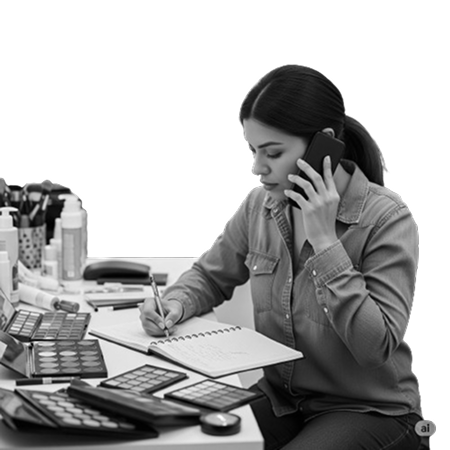 zauzeta vlasnica salon